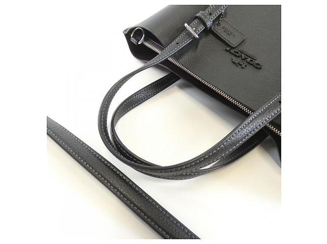 Borsa a tracolla in pelle Coach Nero - vista 6
