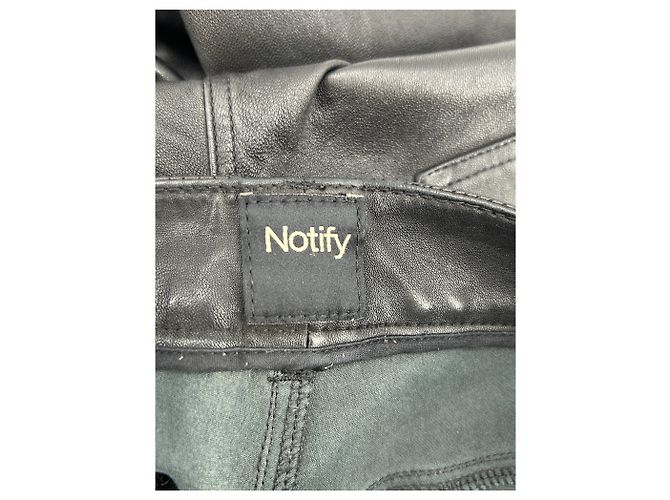 Notify Schwarze Lederhose - Ansicht 3