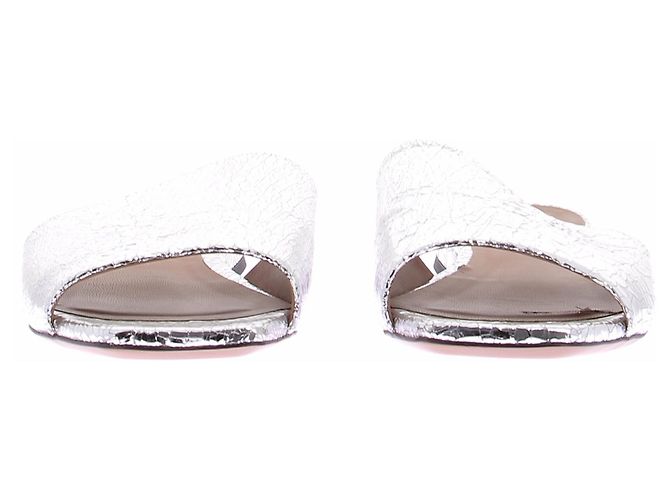 Mule Emporio Armani in pelle argento - vista 2