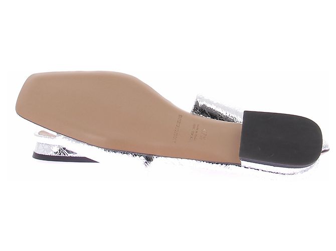 Mule Emporio Armani in pelle argento - vista 6