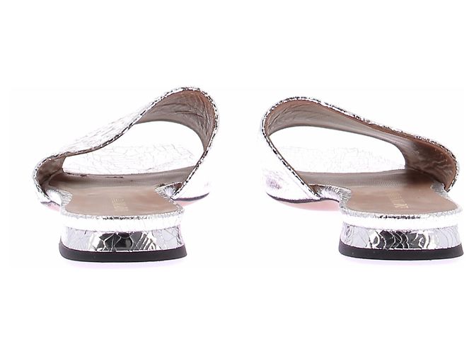 Mule Emporio Armani in pelle argento - vista 7