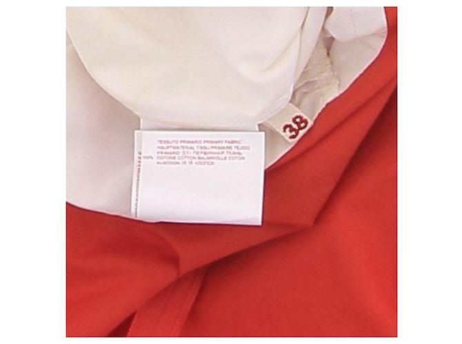 Marni Weiß-oranges Kleid - Ansicht 5