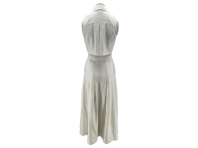 Reiss Weißes Kleid mit Knöpfen - Ansicht 2