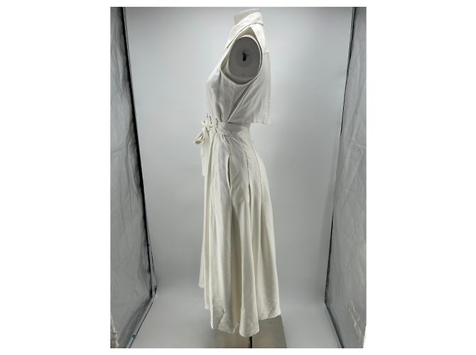 Reiss Weißes Kleid mit Knöpfen - Ansicht 3