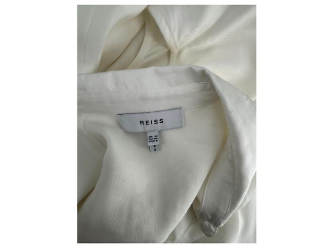 Reiss Weißes Kleid mit Knöpfen - Ansicht 5