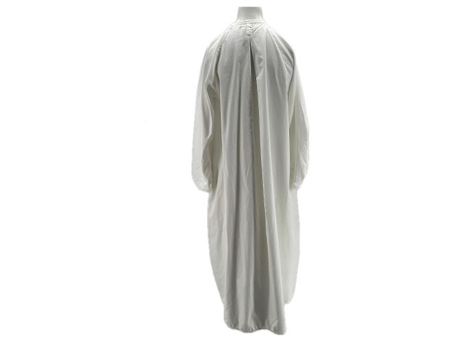 Vestido largo de algodón blanco Cos - vista 2