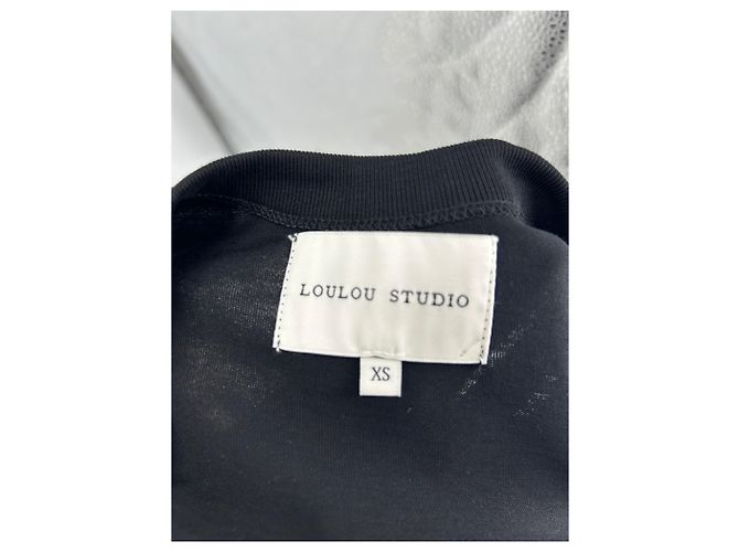 Autre Marque Top de algodão preto LOULOU STUDIO XS - vista 5