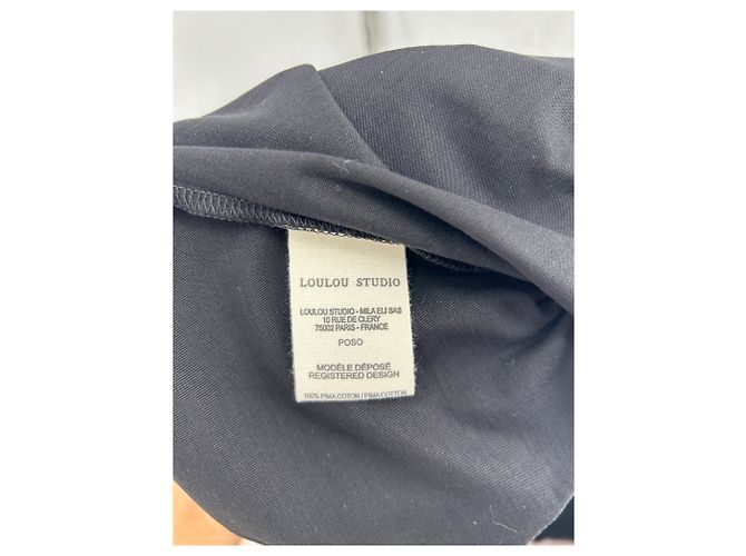 Autre Marque Top de algodão preto LOULOU STUDIO XS - vista 6