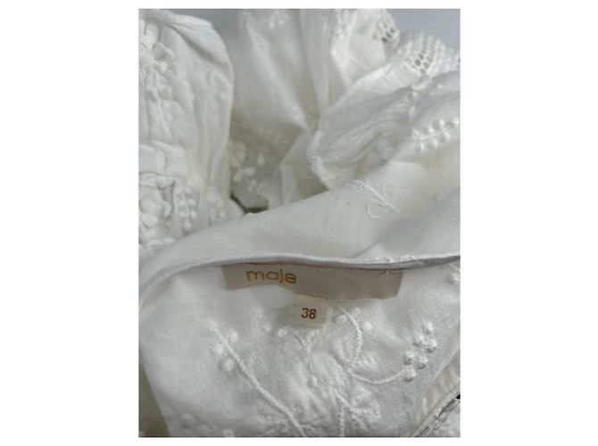 Vestido Maje de algodón blanco talla 38 - vista 5