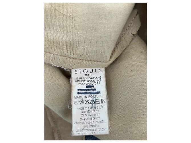 Stouls Calça bege de camurça - vista 4