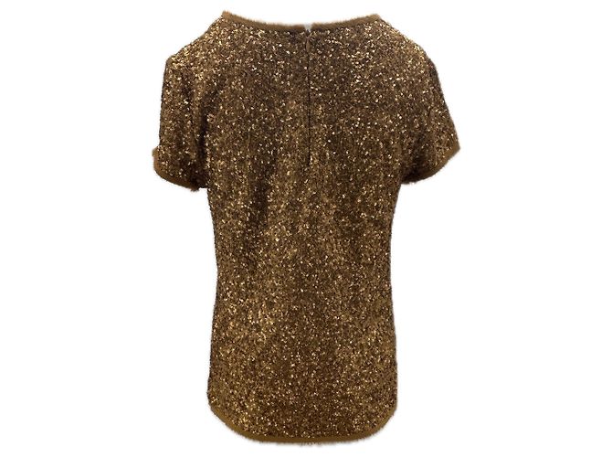 Zadig & Voltaire Top con paillettes dorate D'oro - vista 2