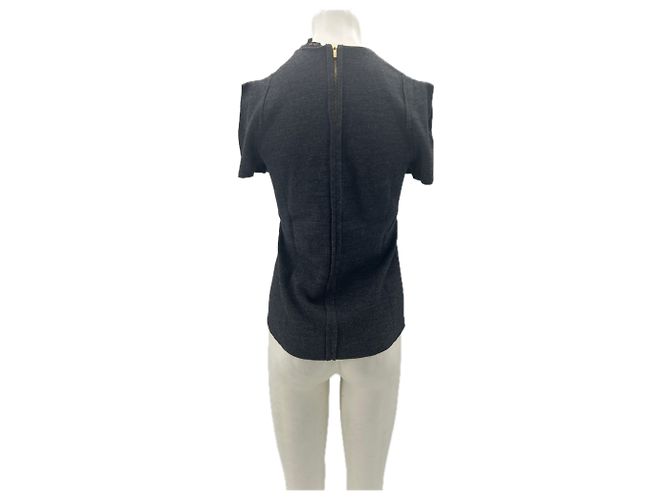 Camiseta de lana gris Maje - vista 2