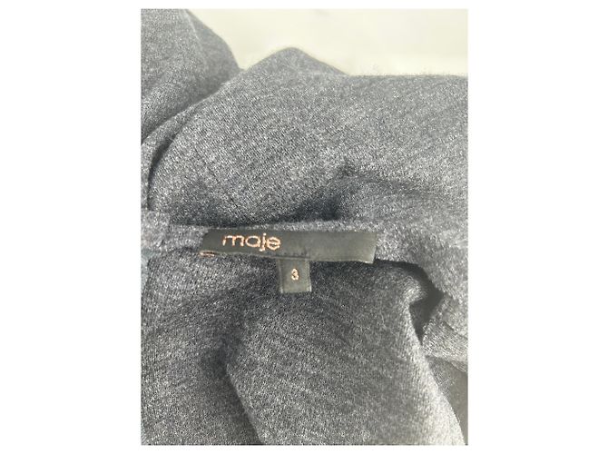 Camiseta de lana gris Maje - vista 5