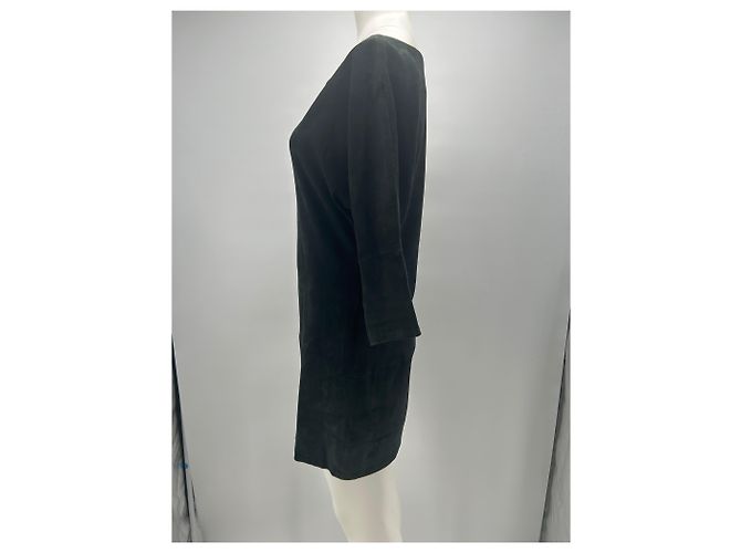 Stouls Wildleder Kleid Schwarz - Ansicht 3