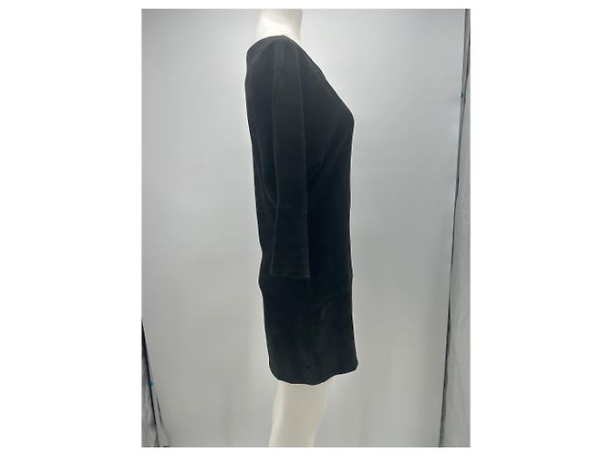 Stouls Wildleder Kleid Schwarz - Ansicht 4