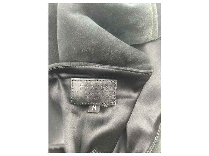 Stouls Wildleder Kleid Schwarz - Ansicht 5