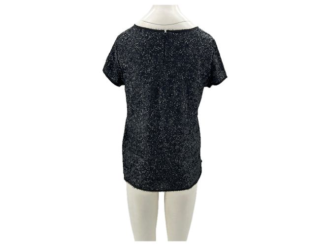 Zadig & Voltaire Top de lentejas negro - vista 2