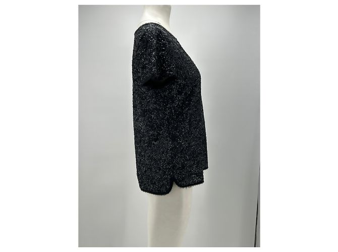 Zadig & Voltaire Top de lentejas negro - vista 4