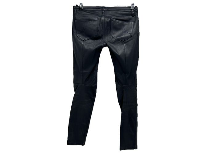 Maje Schwarze Lederhose - Ansicht 2