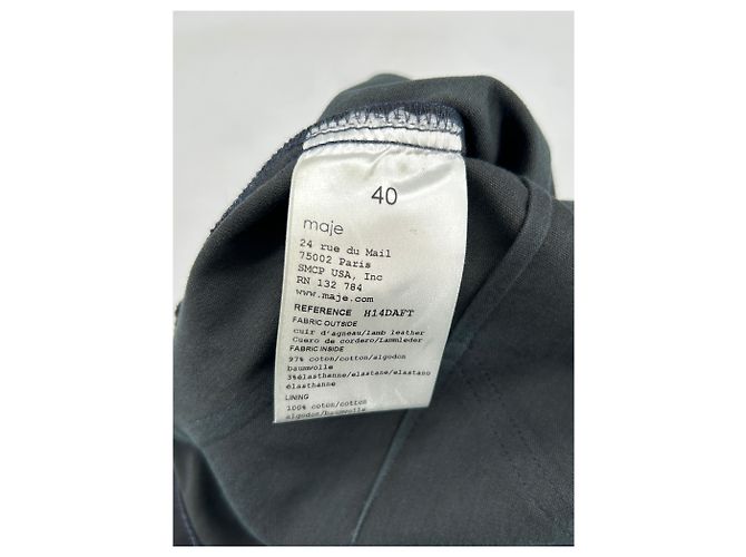 Maje Schwarze Lederhose - Ansicht 4