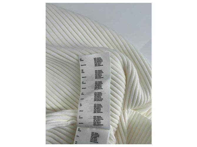 Top Maje blanco de viscosa talla 38 - vista 6
