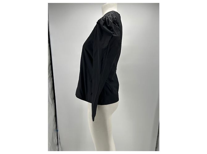 Maje Schwarzes Oberteil aus Polyester Größe 38 - Ansicht 3