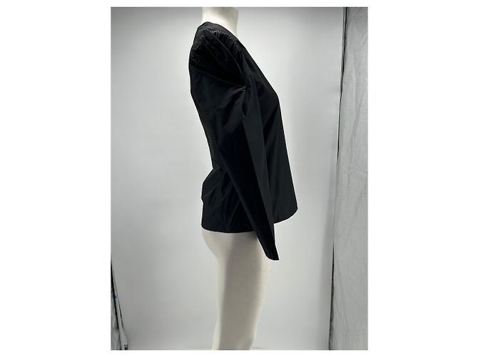 Maje Schwarzes Oberteil aus Polyester Größe 38 - Ansicht 4