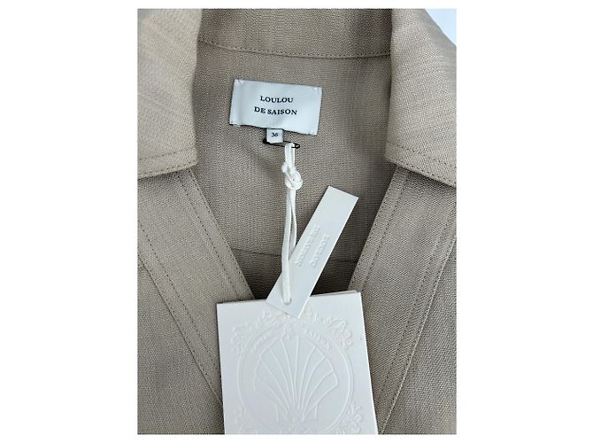 Autre Marque Camicetta LOULOU DE SAISON beige in viscosa - vista 5