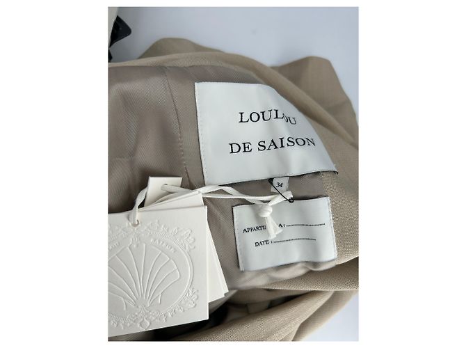 Autre Marque Blazer beige de viscosa LOULOU DE SAISON - vista 5