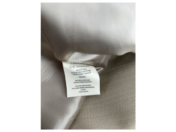 Autre Marque Blazer beige de viscosa LOULOU DE SAISON - vista 6