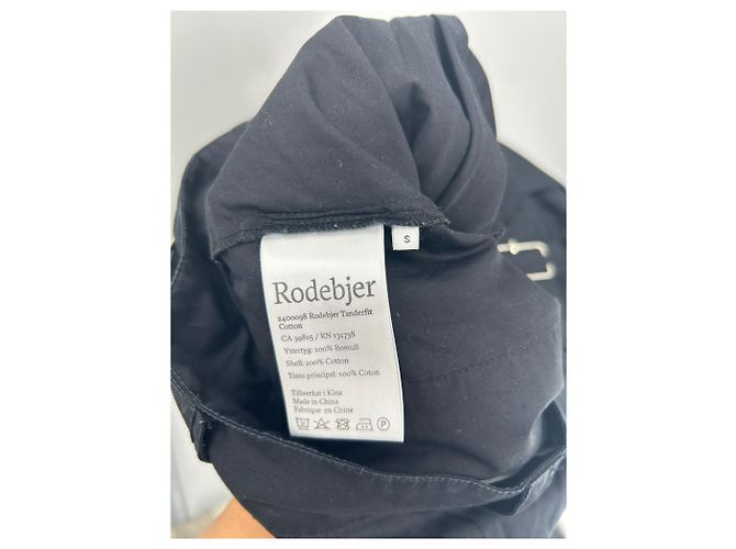 Autre Marque Pantalones negros de algodón RODEBJER S - vista 4