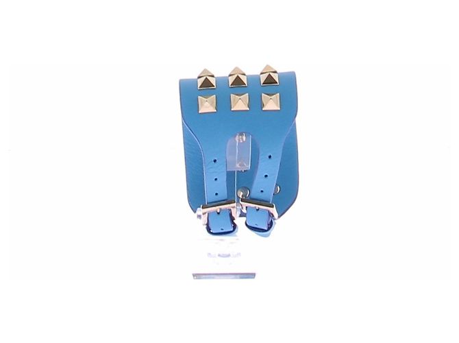 Valentino Garavani Manchette in pelle blu - vista 3