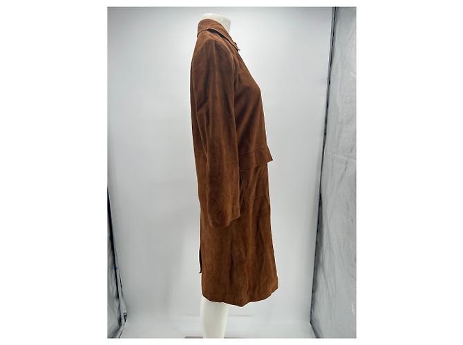 Vestido abotoado By Malene Birger Camel Viscose Camelo - vista 4