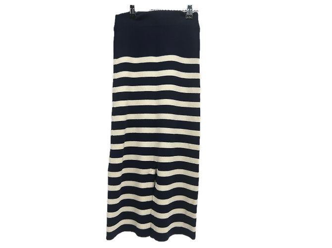 Eric Bompard Falda azul marino y blanca - vista 2