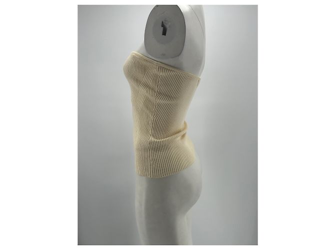 Autre Marque Top bustier ecru BY MALINA Beige - vista 3