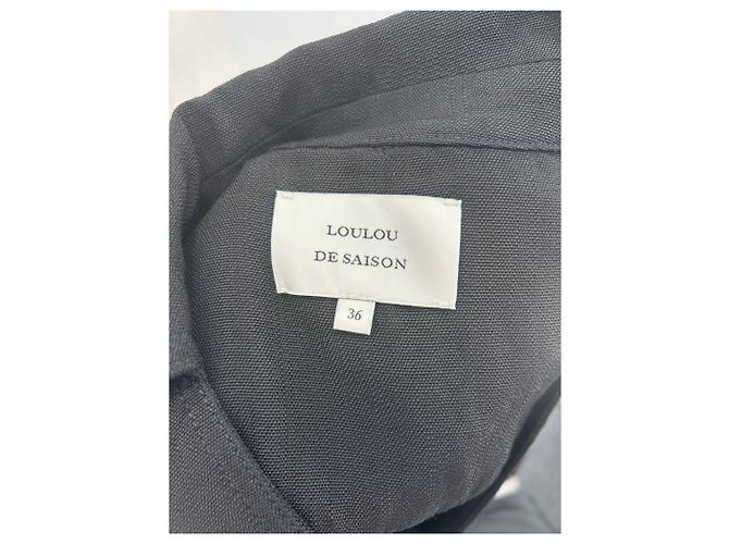 Autre Marque Camicetta nera LOULOU DE SAISON in viscosa Nero - vista 5