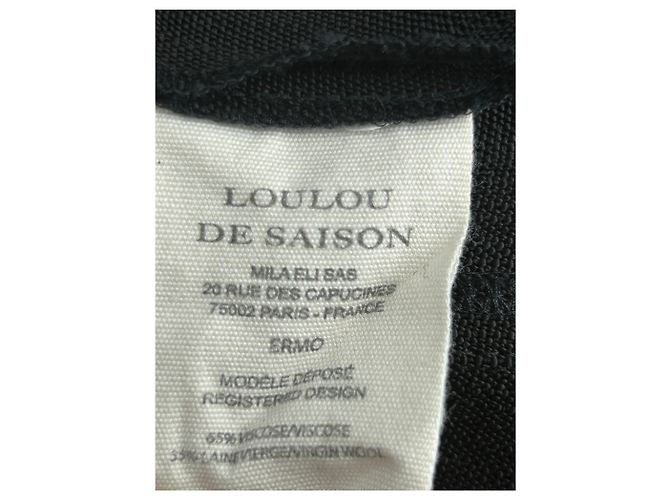 Autre Marque Camicetta nera LOULOU DE SAISON in viscosa Nero - vista 6
