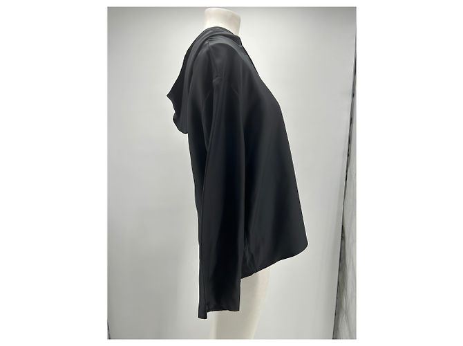 Autre Marque Sudadera con capucha LOULOU STUDIO de seda negra Negro - vista 4