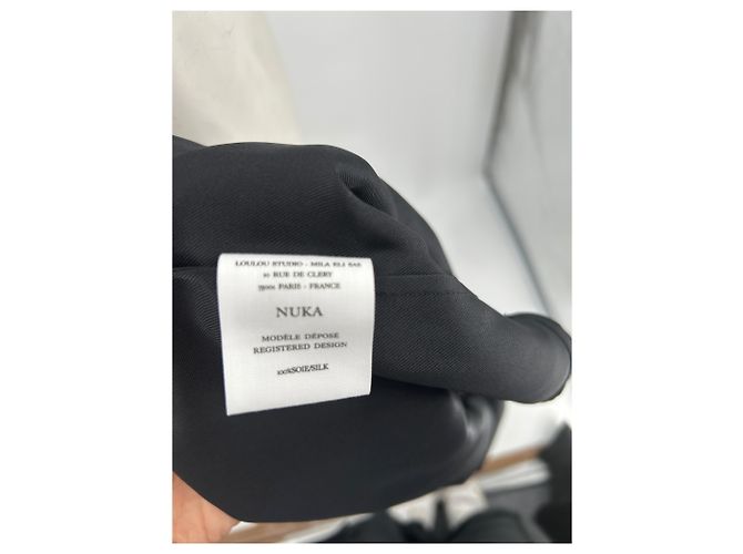 Autre Marque Sudadera con capucha LOULOU STUDIO de seda negra Negro - vista 6