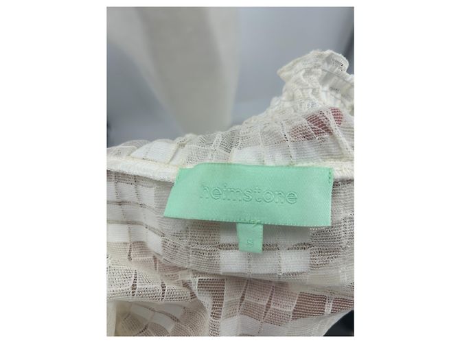 Heimstone Blusa trasparente bianca Bianco - vista 5