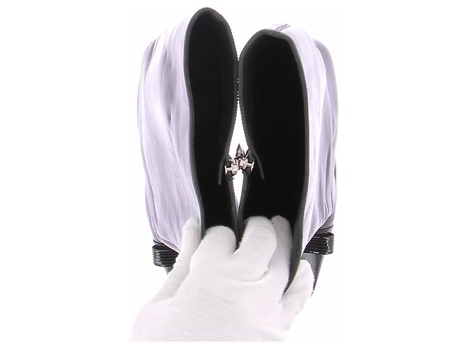 Versace Botas de cuero negras Negro - vista 4