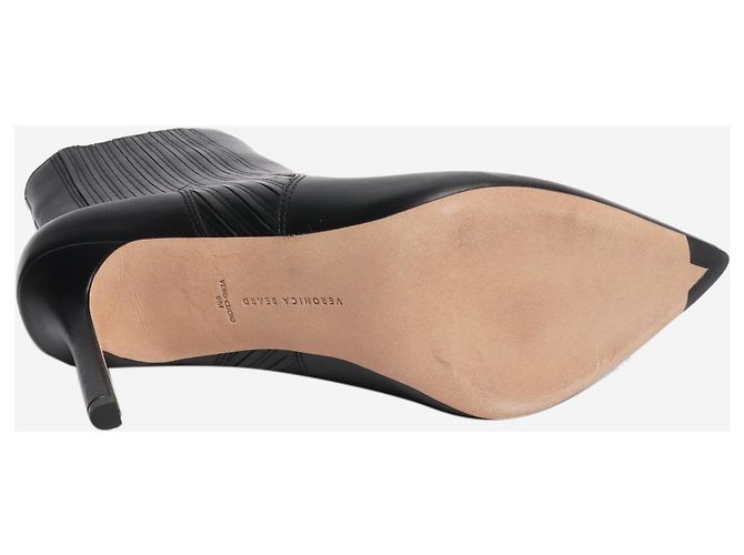 Veronica Beard Botines Lisa en piel negra - EU 39 - vista 5