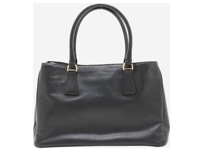 Prada Borsa 2way in pelle Saffiano Lux nera Nero - vista 2