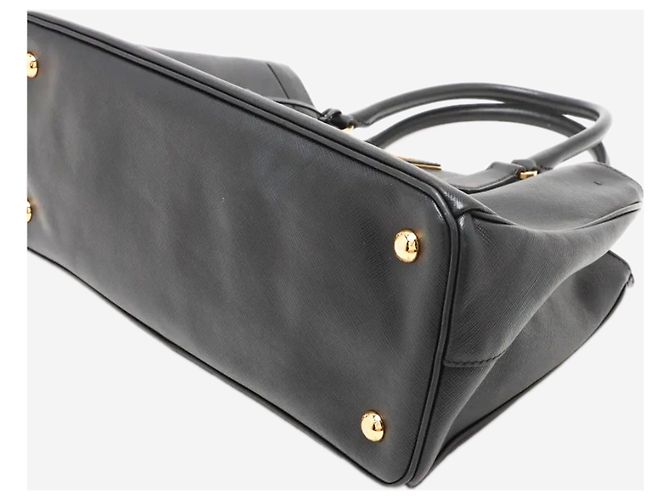 Prada Borsa 2way in pelle Saffiano Lux nera Nero - vista 3