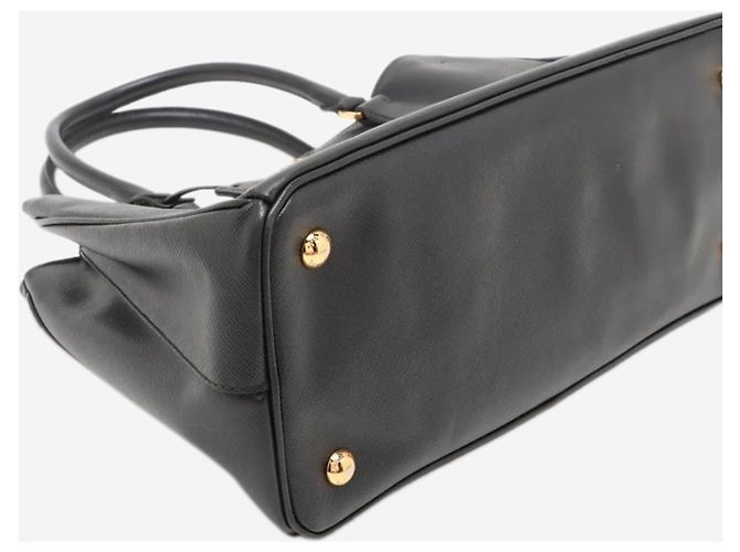 Prada Borsa 2way in pelle Saffiano Lux nera Nero - vista 4