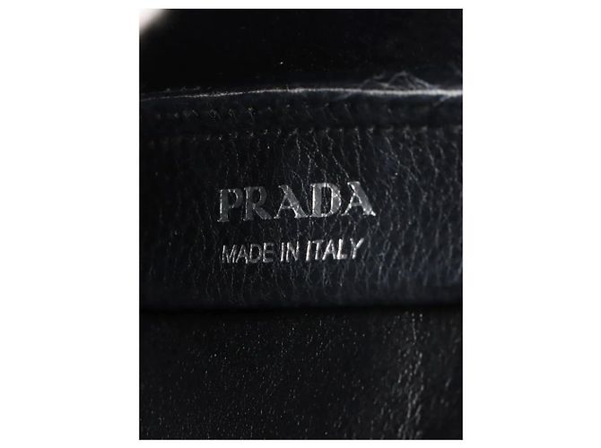 Prada Mini borsa in pelle Vitello Daino nera Nero - vista 10