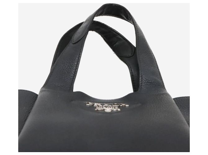 Prada Mini borsa in pelle Vitello Daino nera Nero - vista 6