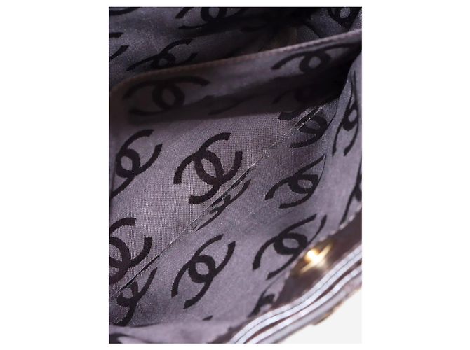 Chanel Borsa tote in pelle vintage 2003 Wild-Stitch marrone - vista 11