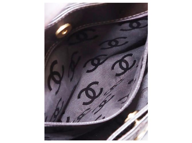Chanel Borsa tote in pelle vintage 2003 Wild-Stitch marrone - vista 12