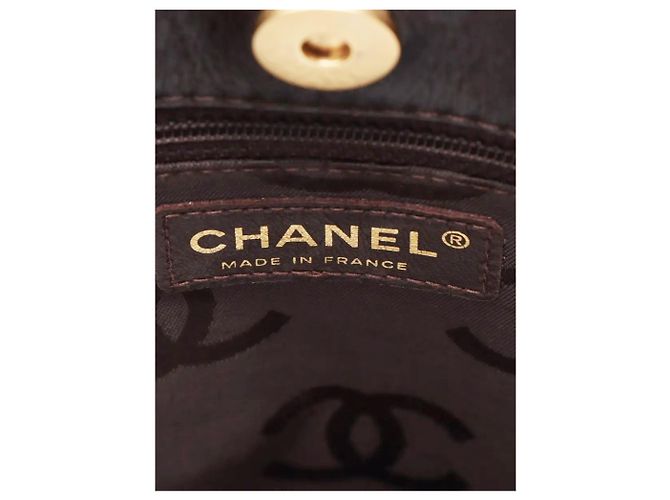 Chanel Borsa tote in pelle vintage 2003 Wild-Stitch marrone - vista 8